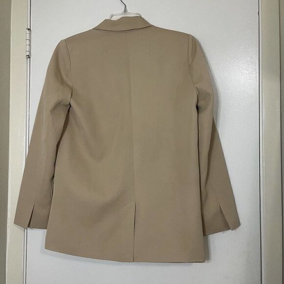 FASHIONNOVA Tan oversized lightweight blazer jacket size Small - Picture 4 of 4